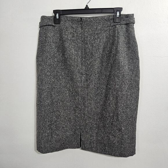 Vintage Wool Blend Grey Pencil Skirt. Size 14 - Picture 2 of 8